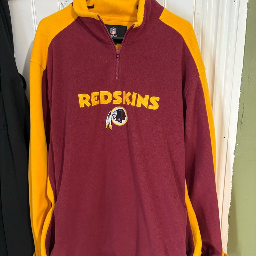 NFL Burgundy and Gold Zip-Up Sweater